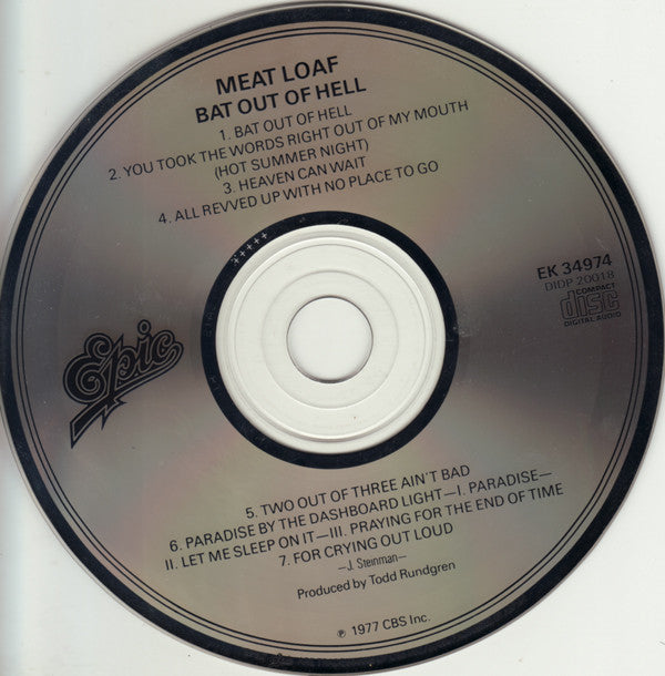 Meat Loaf : Bat Out Of Hell (CD, Album, RE, CSR)