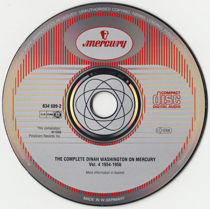 Dinah Washington : The Complete Dinah Washington On Mercury Vol.4 1954-1956 (3xCD, Comp)