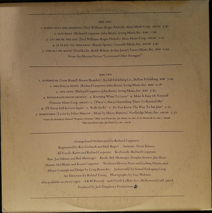 Carpenters : Carpenters (LP, Album, Club)