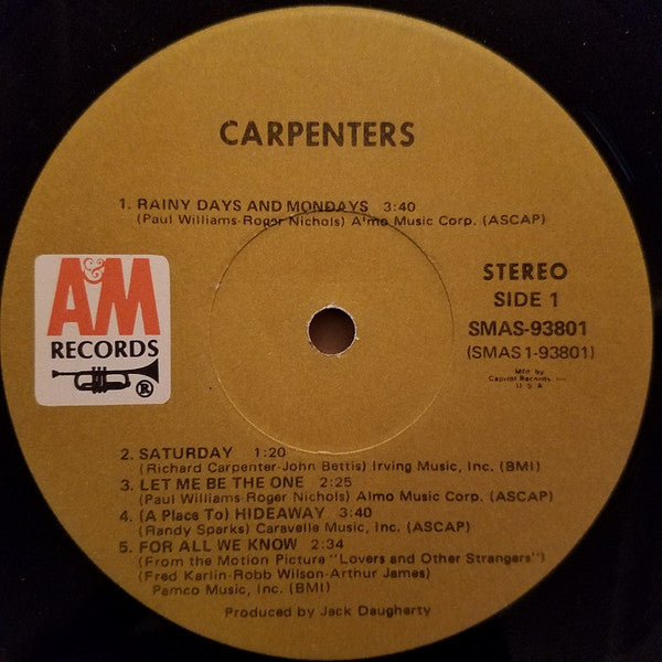 Carpenters : Carpenters (LP, Album, Club)