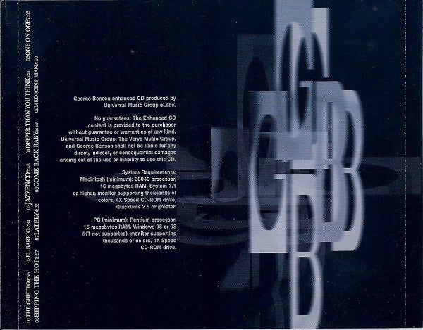 George Benson : Absolute Benson (CD, Album, Club, Enh)