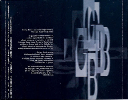 George Benson : Absolute Benson (CD, Album, Club, Enh)