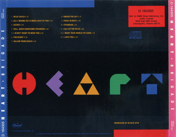 Heart : Brigade (CD, Album, Club, BMG)