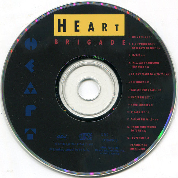 Heart : Brigade (CD, Album, Club, BMG)