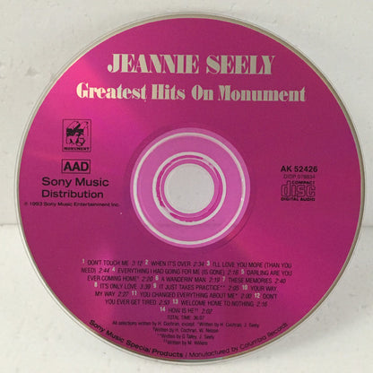 Jeannie Seely : Greatest Hits On Monument (CD, Album, Comp)