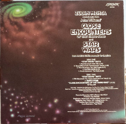Zubin Mehta Conducts Los Angeles Philharmonic Orchestra : Suites From Star Wars And Close Encounters Of The Third Kind (LP, Club)