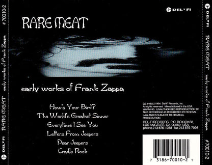 Various : Rare Meat Early Works Of Frank Zappa (CD, MiniAlbum, Comp)
