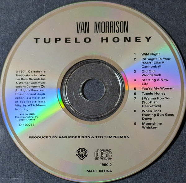 Van Morrison : Tupelo Honey (CD, Album, Club, RE, Spe)