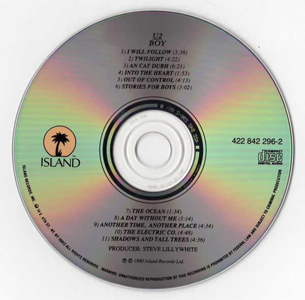 U2 : Boy (CD, Album, RE, UML)