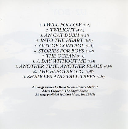 U2 : Boy (CD, Album, RE, UML)