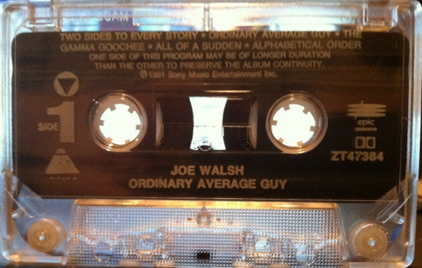 Joe Walsh : Ordinary Average Guy (Cass, Album, Dol)