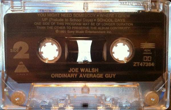 Joe Walsh : Ordinary Average Guy (Cass, Album, Dol)
