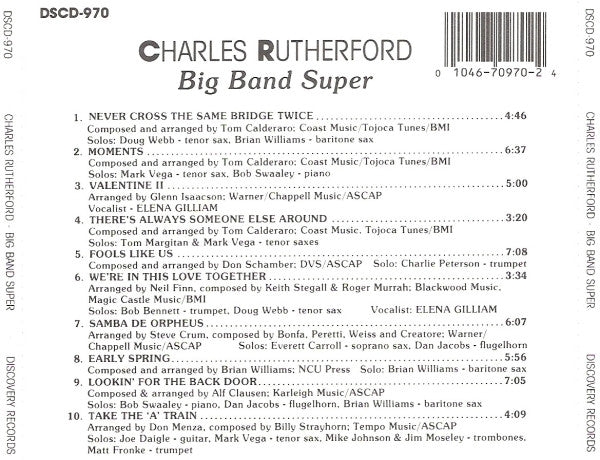 Charles Rutherford : Big Band Super (CD)