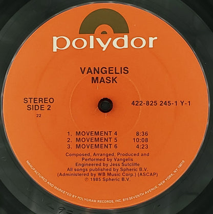 Vangelis : Mask (LP, Album, 22)