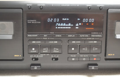 Sony TC-WE605S Double Cassette Deck * Fully Serviced * New Belts