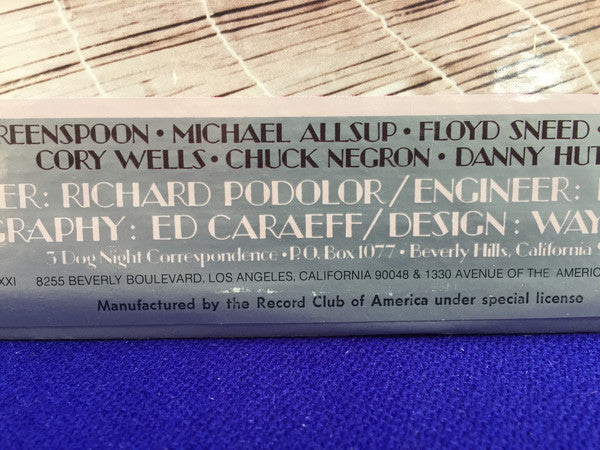 Three Dog Night : Harmony (LP, Album, Club, Rec)