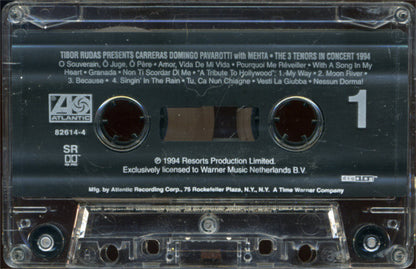 Carreras* - Domingo* - Pavarotti* With Mehta* : The 3 Tenors In Concert 1994 (Cass, Album)