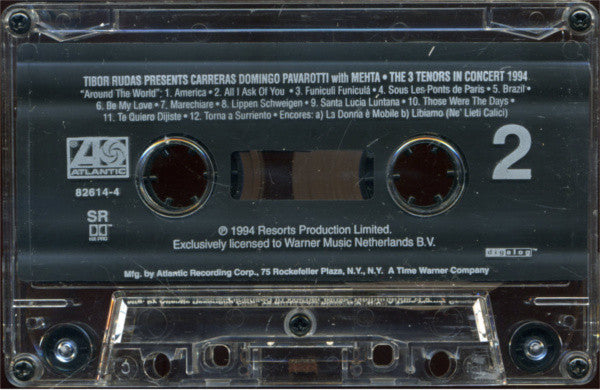 Carreras* - Domingo* - Pavarotti* With Mehta* : The 3 Tenors In Concert 1994 (Cass, Album)