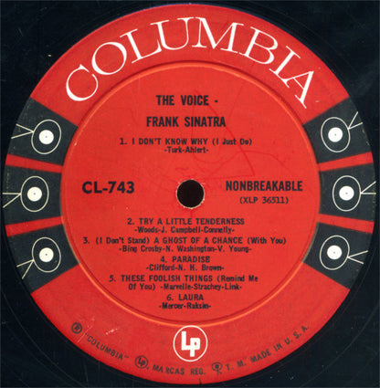 Frank Sinatra : The Voice (LP, Comp, Mono, Hol)