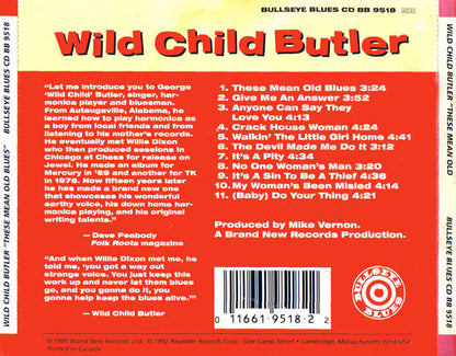 Wild Child Butler : These Mean Old Blues (CD, Album)
