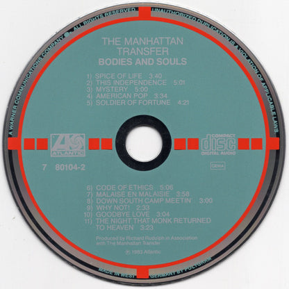 The Manhattan Transfer : Bodies And Souls (CD, Album, Tar)