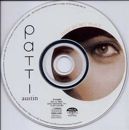 Patti Austin : That Secret Place (CD, Album, Club)