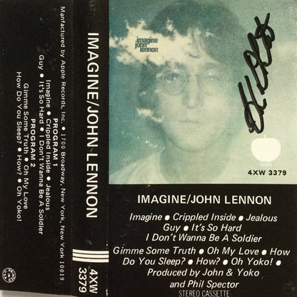 John Lennon - The Plastic Ono Band With The Flux Fiddlers : Imagine (Cass, Album, RE)