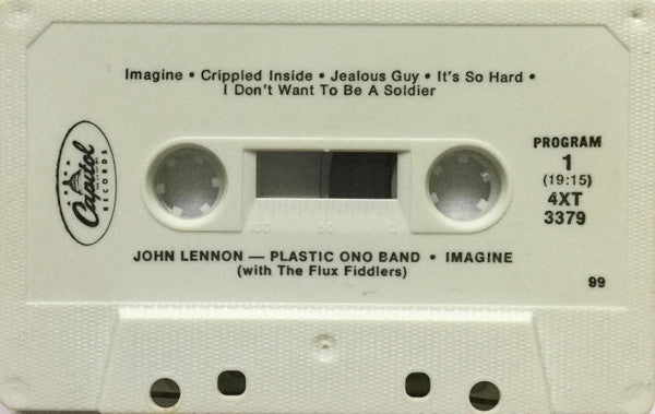 John Lennon - The Plastic Ono Band With The Flux Fiddlers : Imagine (Cass, Album, RE)