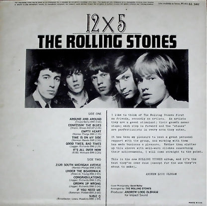 The Rolling Stones : 12 X 5 (LP, Album, Mono)