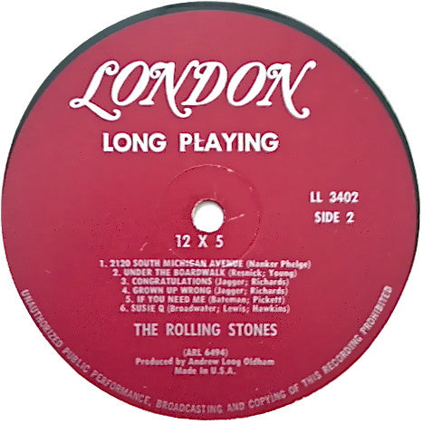 The Rolling Stones : 12 X 5 (LP, Album, Mono)