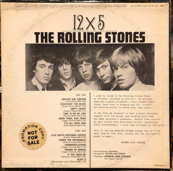The Rolling Stones : 12 X 5 (LP, Album, Mono)