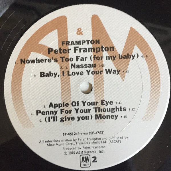 Peter Frampton : Frampton (LP, Album, Pit)