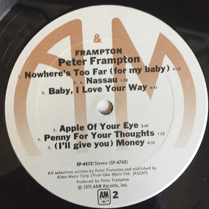 Peter Frampton : Frampton (LP, Album, Pit)