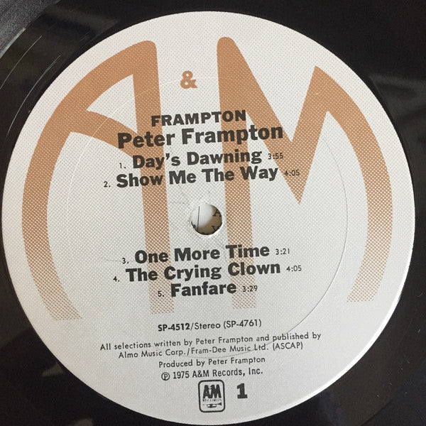 Peter Frampton : Frampton (LP, Album, Pit)