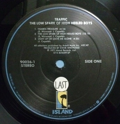 Traffic : The Low Spark Of High Heeled Boys (LP, Album, RE, SRC)