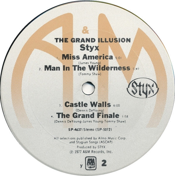Styx : The Grand Illusion (LP, Album, y -)