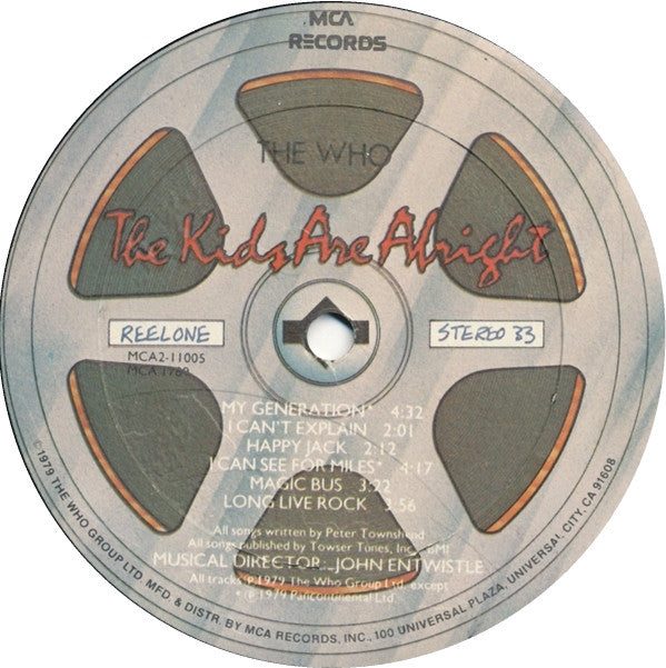 The Who : The Kids Are Alright (2xLP, Album, Gol)