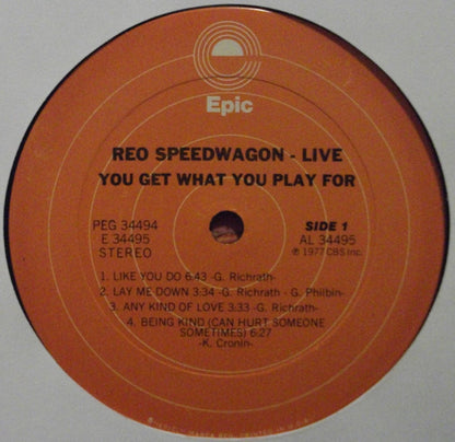 REO Speedwagon : You Get What You Play For (2xLP, Album, Gat)
