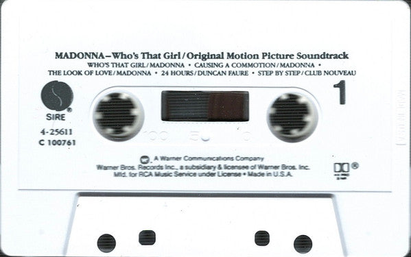 Various : Who's That Girl (Original Motion Picture Soundtrack) (Cass, Album, Comp, Club, RE, BMG)