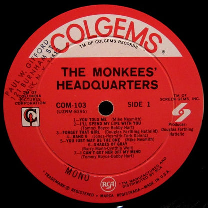 The Monkees : Headquarters (LP, Album, Mono, Roc)