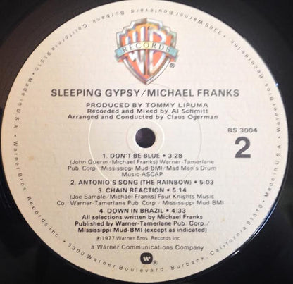 Michael Franks : Sleeping Gypsy (LP, Album, RE, Win)