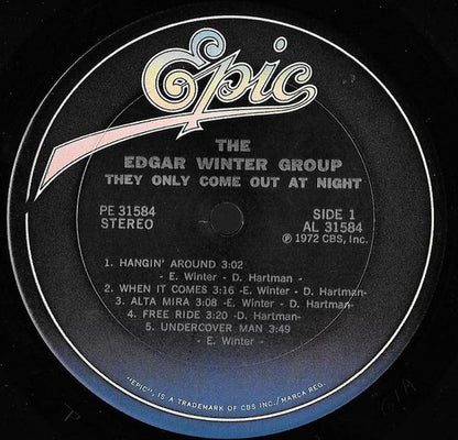 The Edgar Winter Group : They Only Come Out At Night (LP, Album, RE)