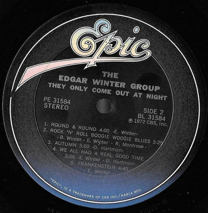 The Edgar Winter Group : They Only Come Out At Night (LP, Album, RE)