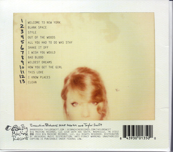 Taylor Swift : 1989 (CD, Album, RE, Sli)