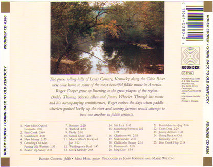 Roger Cooper (3) : Going Back To Old Kentucky (CD, Album)
