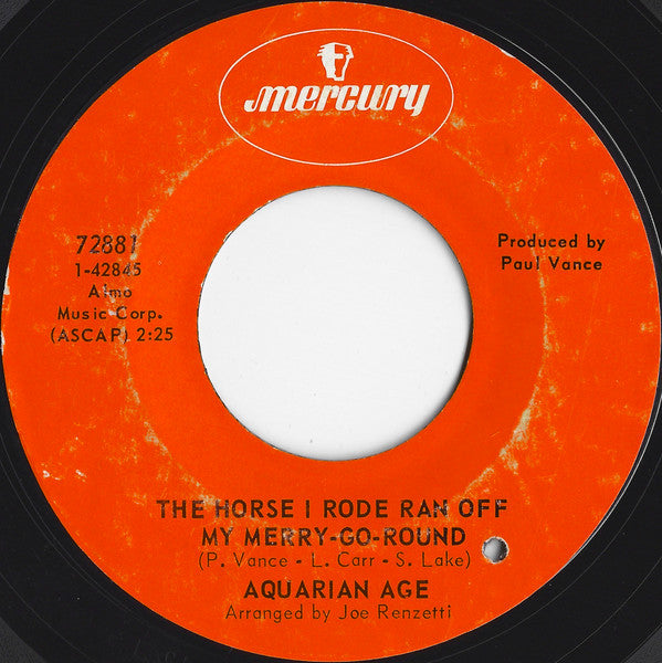 Aquarian Age (3) : I Can't Grow Flowers In My Yard (7", Single)
