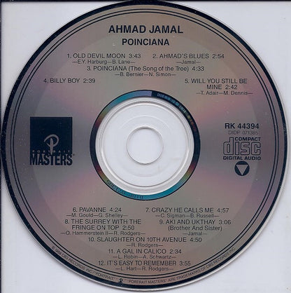 Ahmad Jamal : Poinciana (CD, Album, RE)