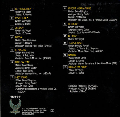 Vic Vogel Le Big Band Featuring Zoot Syms* : Vic Vogel Le Big Band (CD, Album)