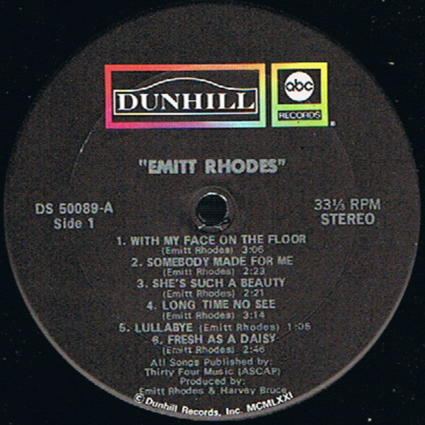 Emitt Rhodes : Emitt Rhodes (LP, Album, RE)