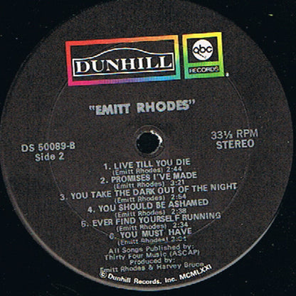 Emitt Rhodes : Emitt Rhodes (LP, Album, RE)